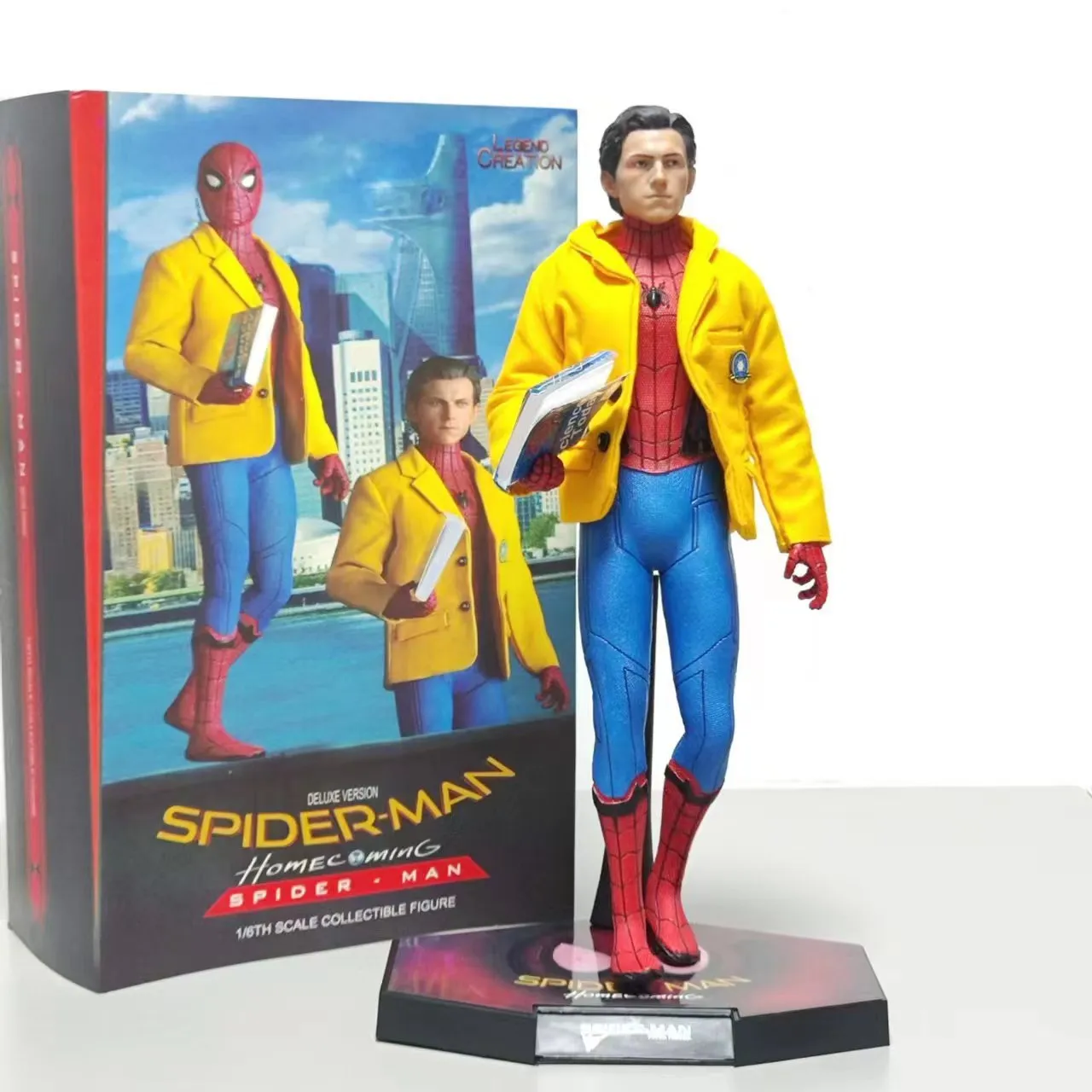 复仇者联盟英雄归来1/6返校季蜘蛛侠真衣服雕像摆件手办模型