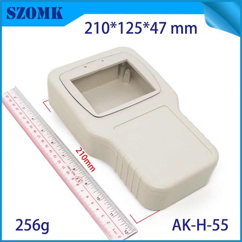 带窗口手握式塑料外壳仪表探测器壳体遥控控制器测量仪器盒子 H55