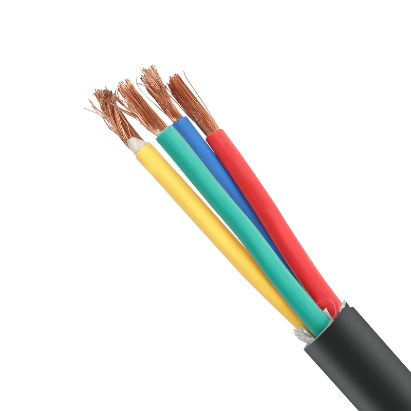 国标纯铜rvv软电缆线2/3/4/5芯1/1.5/2.5/4/6平方铜芯护套线电线
