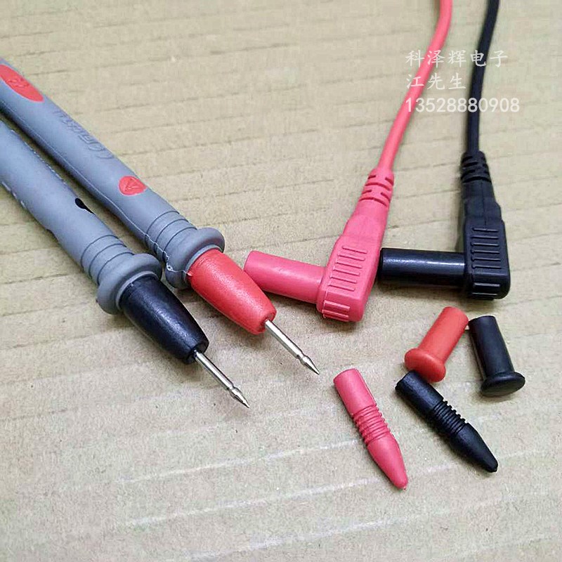 2mm 通用型 万用表笔线 10A 仪器仪表测试线 棒表针线 硅胶表笔线