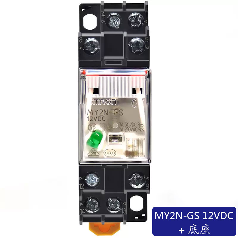 IN原装MY2N-GS中间继电器220vMY4N一GS交直流24V-J PYFZ-08-E