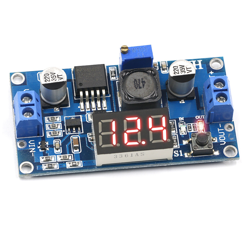 LM2596S DC-DC直流可调降压电源模组稳压板3A 12/24转12/5/3.3V