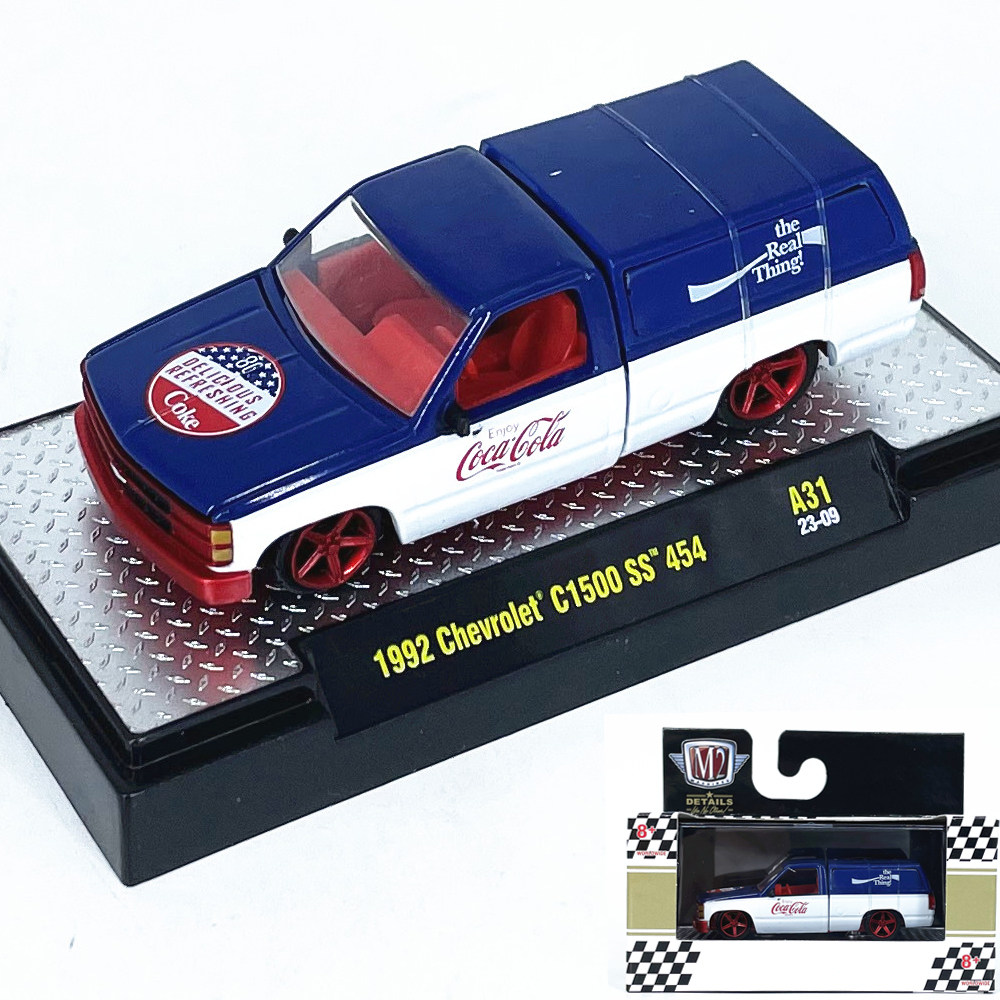 1:64m2车模1992雪佛兰c1500 ss454仿真合金汽车模型收藏摆件