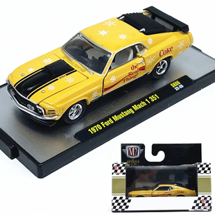 64M2车模1970福特野马Mach1351仿真合金汽车模型收藏摆件