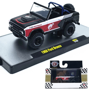 1:64M2车模1966福特Bronco越野车仿真合金汽车模型收藏