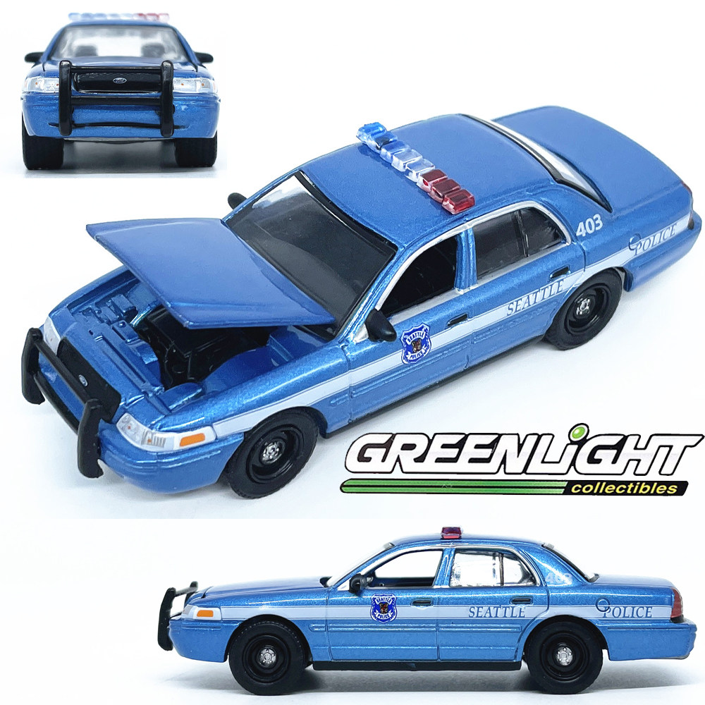 绿光1:64 福特CROWN警合金车/玩具仿真车/