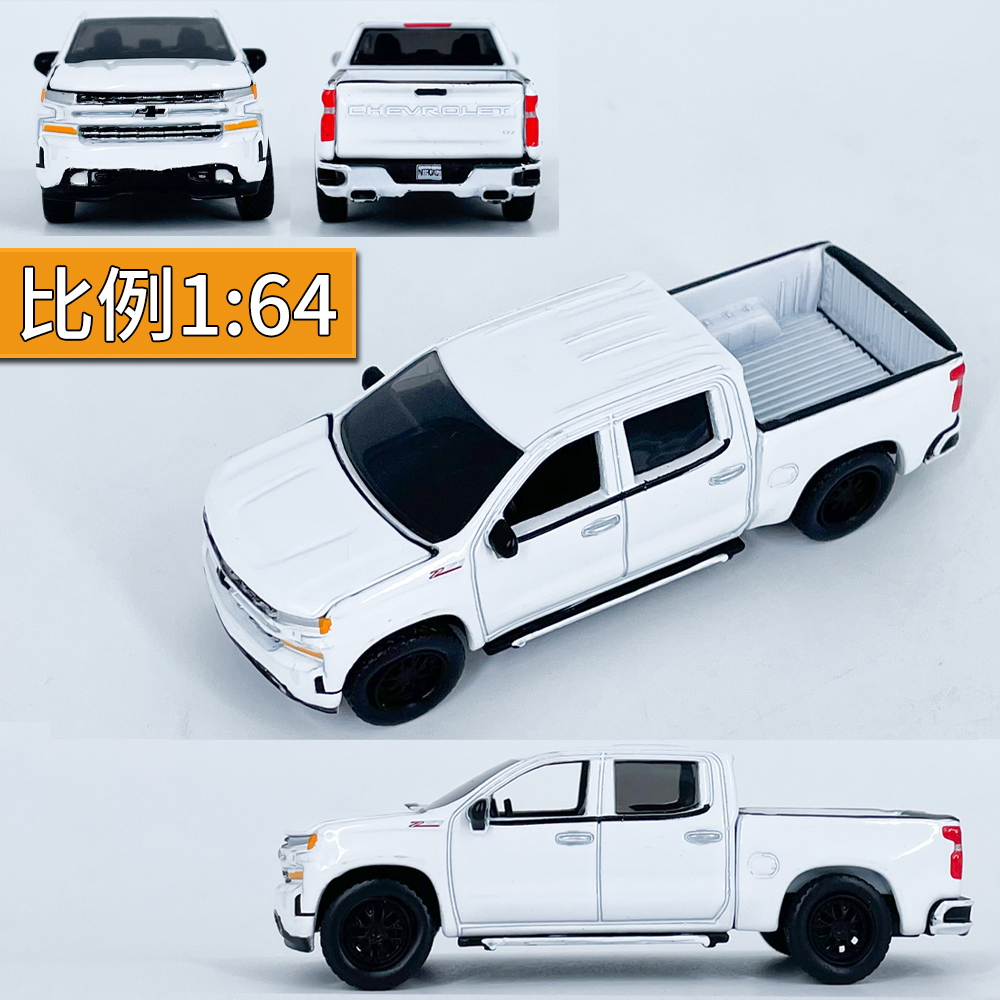 1:64汽车世界2019雪佛兰 SilveradoLTZZ71合金车模收藏AutoWorld