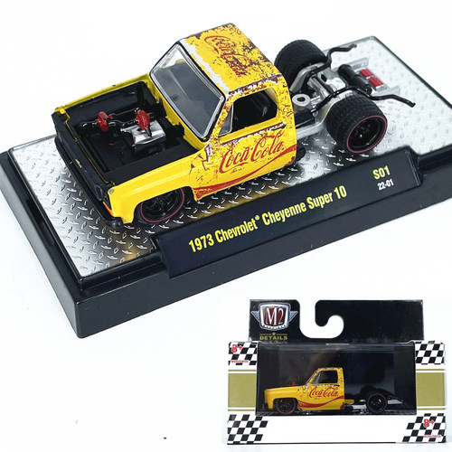 1:64M2车模1973雪佛兰Cheyenne Super仿真合金汽车模型收藏摆件