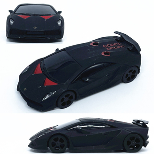 1:64兰博基尼第六元素跑车合金汽车模型仿真静态车载摆件散包
