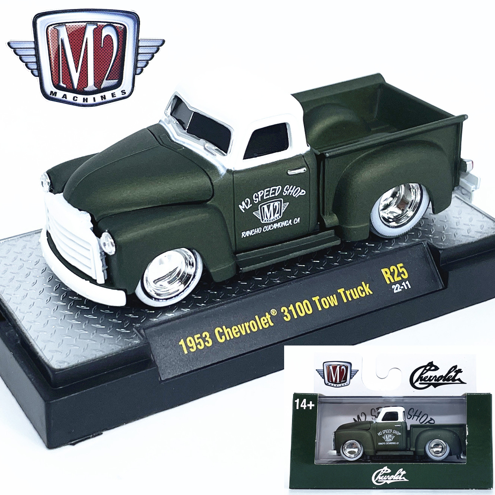 1:64雪佛兰3100 TowTruck仿真合金汽车模型收藏摆件M2车模2025款