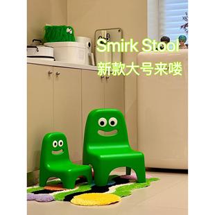 凳绿色多巴胺可爱矮凳 环保靠背儿童椅家用ins网红创意小板凳换鞋