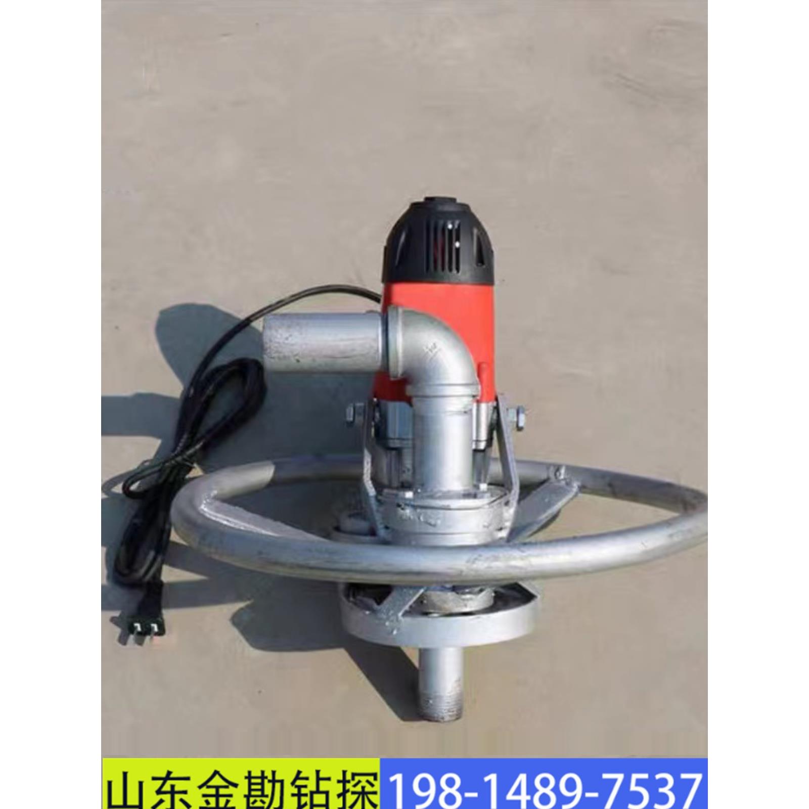 小型钻井设备便携式家用村庄打井机轻便式水井钻机50米深度两相电