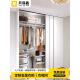 DIY定制金属衣柜步入式 衣帽间钢框架结构折叠门卧室墙挂储藏室