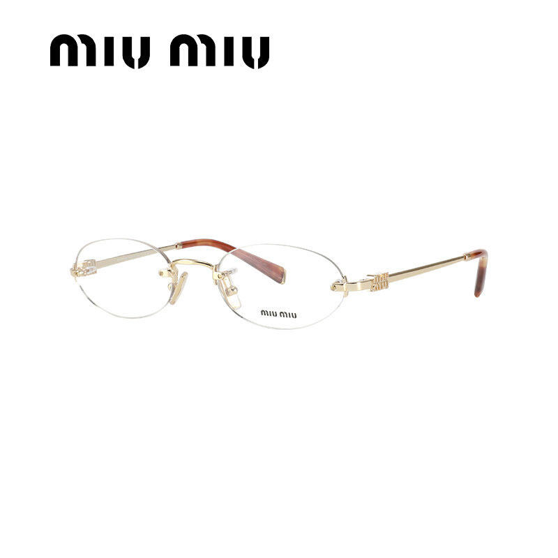 缪缪miumiu眼镜架杨超越赵今麦同款镜框无框书呆子光学近视镜53WV