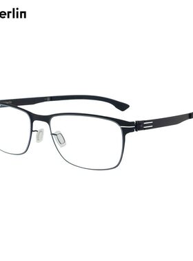 IC! BERLIN艾晰柏林眼镜男款商务方框超轻近视钢片眼镜架Dennis N