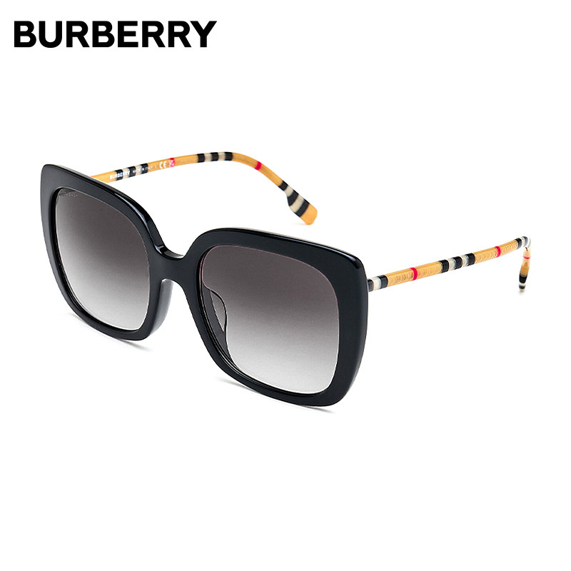 Burberry博柏利墨镜太阳镜时尚方框眼镜潮流男女款遮阳大框4323F