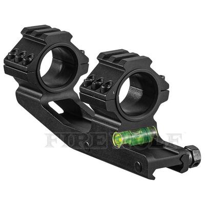 Firewolf 新款41028高品质连体后延瞄夹25/30MM单面-单面水平连体