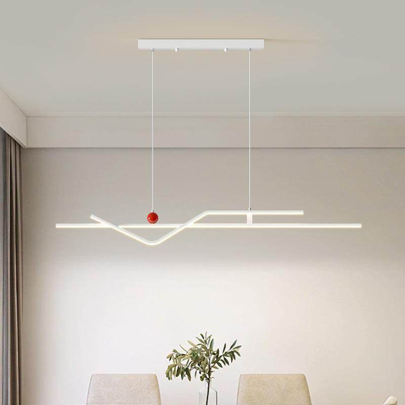 个性新款极简餐厅吊灯现代轻奢简约北欧卧室吧台创意一字长条灯具,电子元器件市场,集成电路（IC）,淘宝优惠券,粉丝福利购,淘宝优惠卷