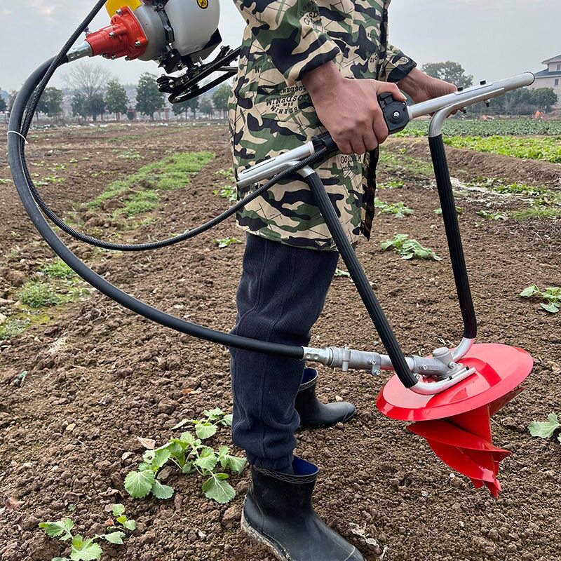 背负式割草机钻头打孔烤烟打塘