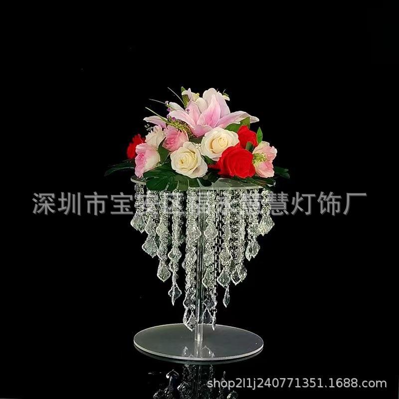 亚克力水晶蛋糕架子甜品烛台道具蛋糕塔派对宴会布置跨境蜡烛架