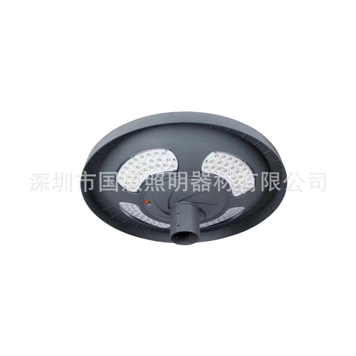 15W一体化太阳能庭院灯花园广场3-4米杆智能时控足瓦感应LED灯具
