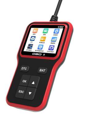 多功能V302 OBD2带8种语言彩屏Scanne读码器发动机故障检测诊断仪