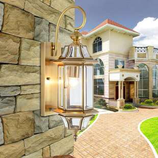 欧式庭院复古防水铜壁灯美式全铜壁灯卧户外防水防锈壁灯直销