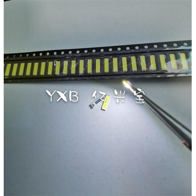 维修LED液晶电视背光灯珠 7020冷白0.5W3V铜支架金线冷白光TV背光