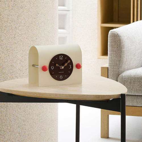 WOZOOM屋准入户玄关桌面摆件时钟家居客厅酒柜摆放式座钟表装饰品