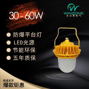 30W40W50W60W70W80W大功率LED防爆吸顶灯平台灯三防灯