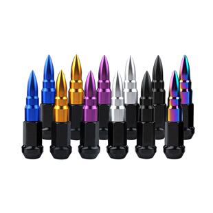 汽车改装防盗车轮轮毂螺丝赛车加装尖螺母 轮胎尖头螺母轮毂螺母