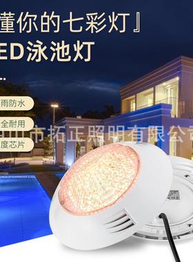led 挂壁式水下灯 18w/25w/35w/45W 塑料泳池灯 遥控泳池灯