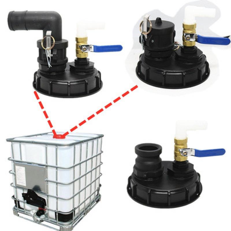 吨桶盖子IBC吨桶配件吨桶呼吸盖DN150带排气孔化工桶盖吨桶塑料盖