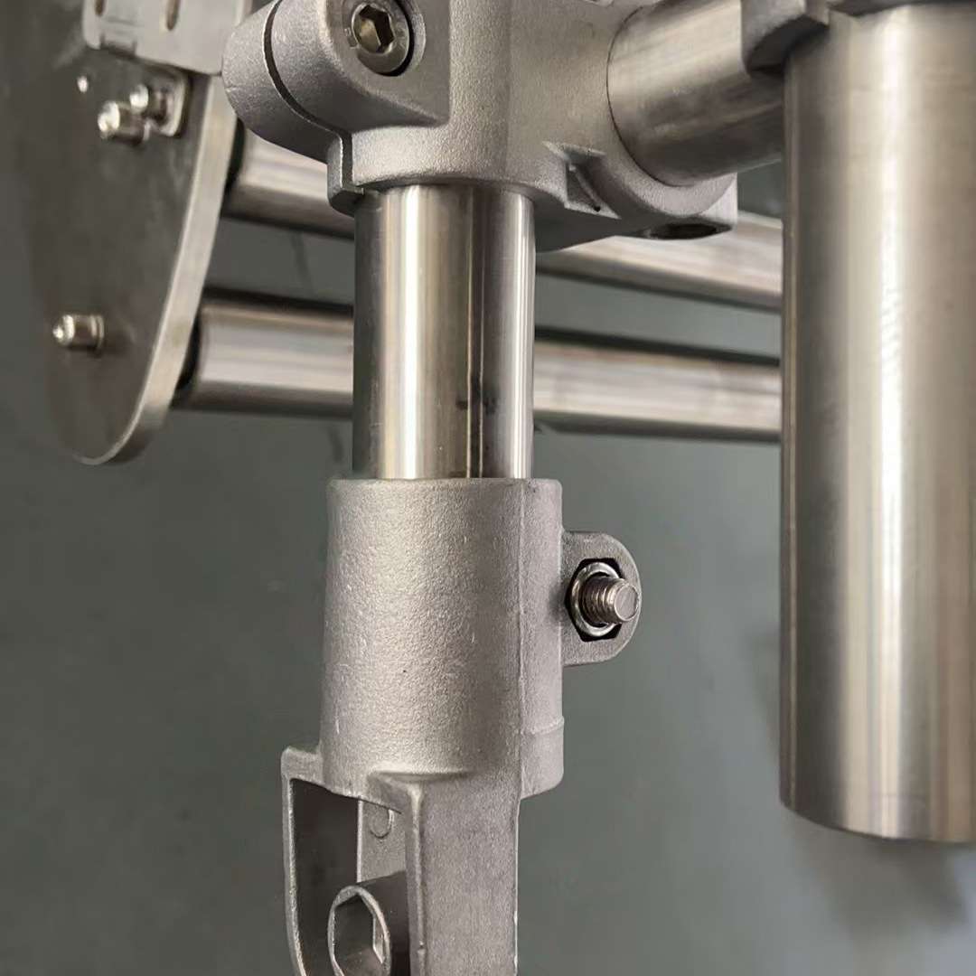 铝合金管夹圆管固定底座镀锌钢管连接件紧固夹具支架杆卡扣2025MM