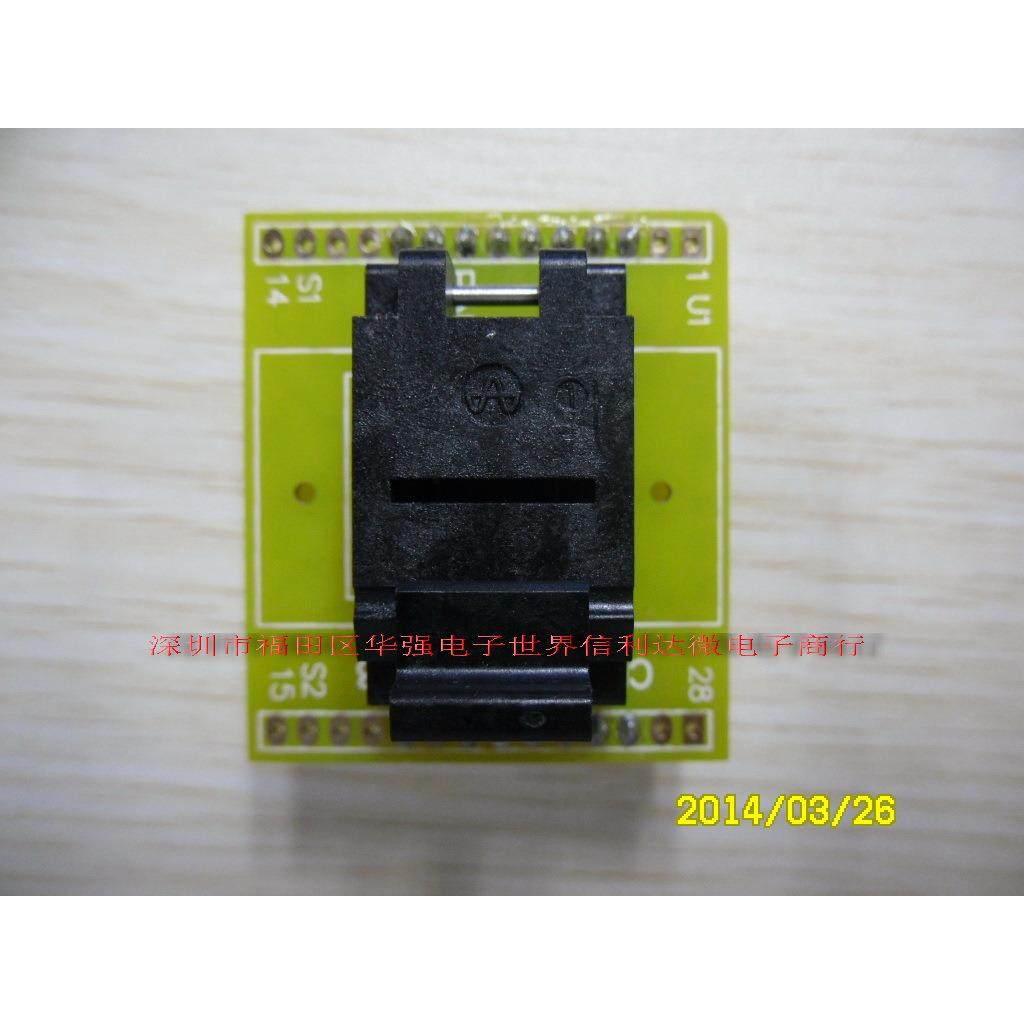 IC烧录座SOP-16 SSOP-16 1.0MM IC51-0242-310-1测试座