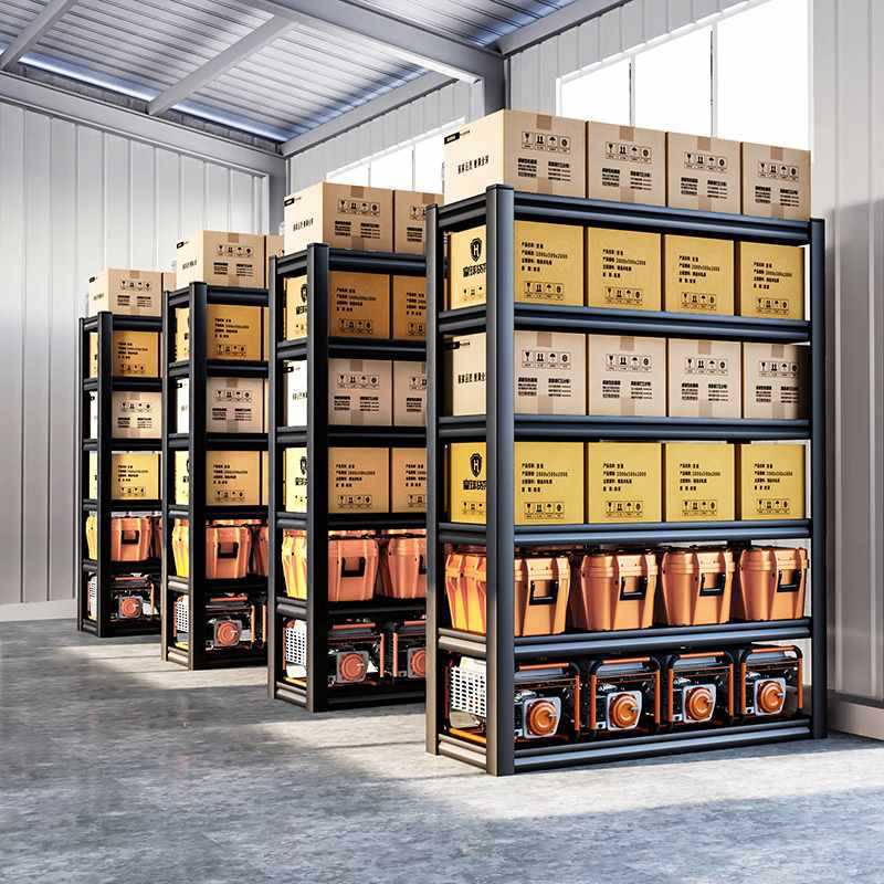 货架家用置物架多层阳台地下室储物架超市仓库落地角钢展示铁