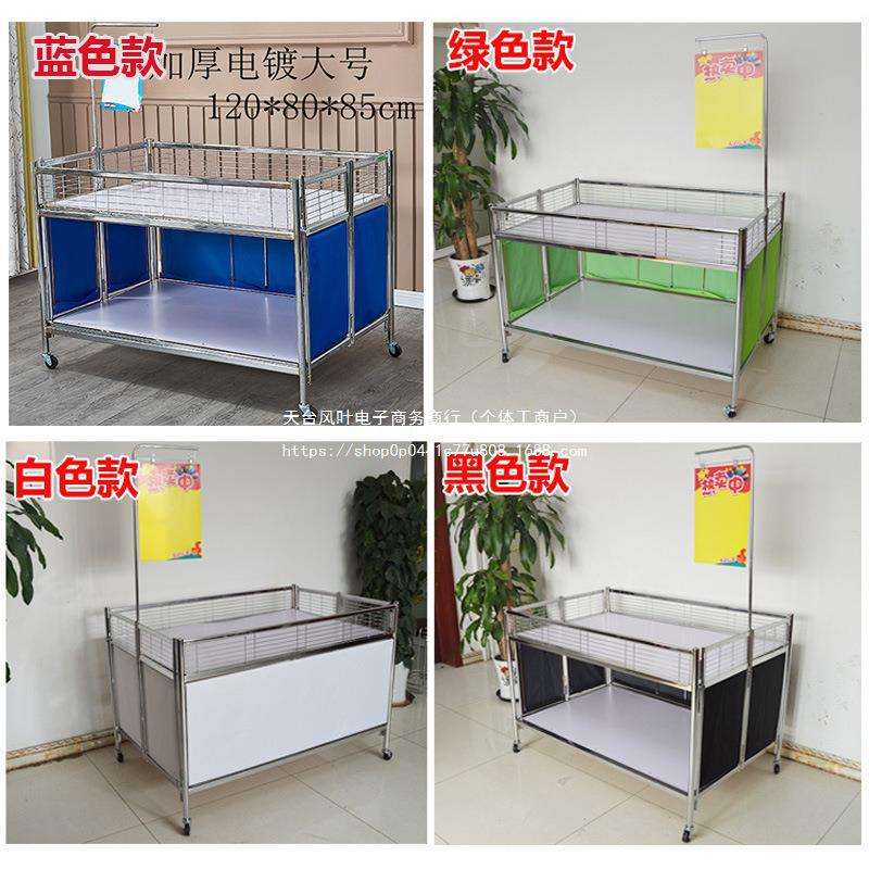 售货车促销台超市货架折叠车甩货堆头柜移动摆摊车不锈钢花车金属