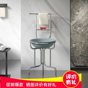 卫生间脸盆架不锈钢脸盆架落地式洗脸架子家用农村洗脸盆架子新款