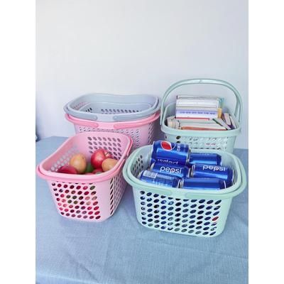 篮子手提篮菜篮户外野餐篮买菜摘菜篮大号塑料提篮加厚超市购物篮