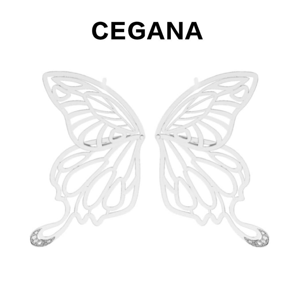 流苏耳环锆石cEganA甜酷风