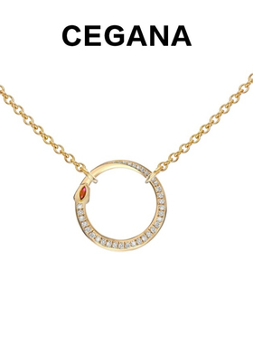 轻奢黄铜镀金cEganA黄铜拼接链女