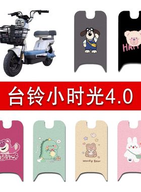 适用台铃小时光4.0电动车脚垫TDT6134Z电瓶车丝圈防水防滑脚踏垫