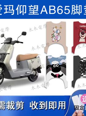 适用爱玛仰望AB65电动车丝圈脚垫TDR4255Z电瓶车防水防滑脚踏垫