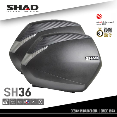 SHAD夏德摩托车通用边箱边包工具箱储物箱侧箱挂箱尾箱后备箱SH36