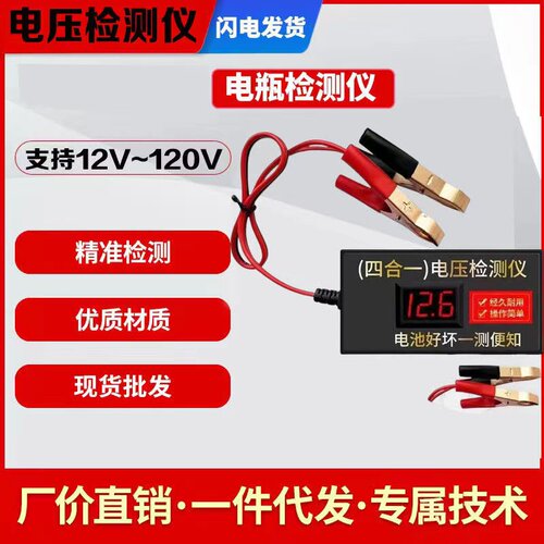 黛龙电压检测仪测量电池