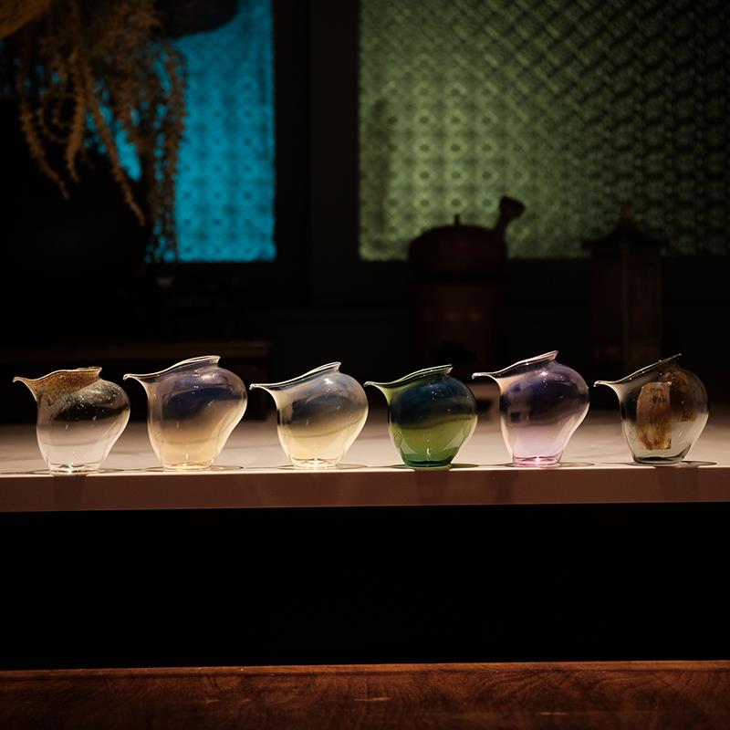 四闲堂 匚言手工玻璃鹈鹕公道杯 高硼硅玻璃公杯 匀杯 分茶器