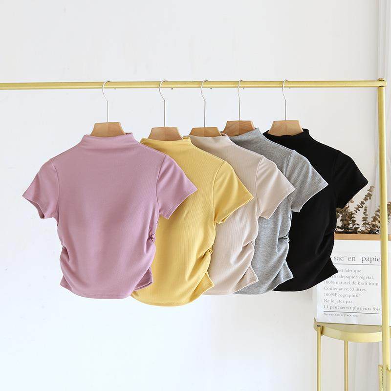 小高领短袖带胸垫打底衫女修身内衣短款T恤上衣春夏新款正肩内搭,女士内衣/男士内衣/家居服,抹胸,淘宝优惠券,粉丝福利购,淘宝优惠卷