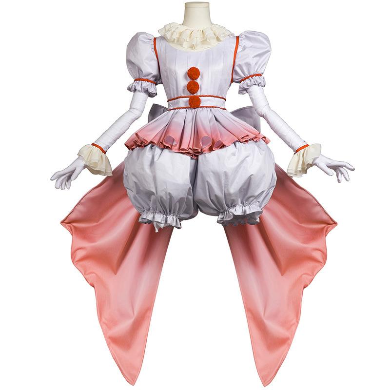 厂家直供小丑回魂HORROR少女cos服万圣节服装小丑造型cosplay服装