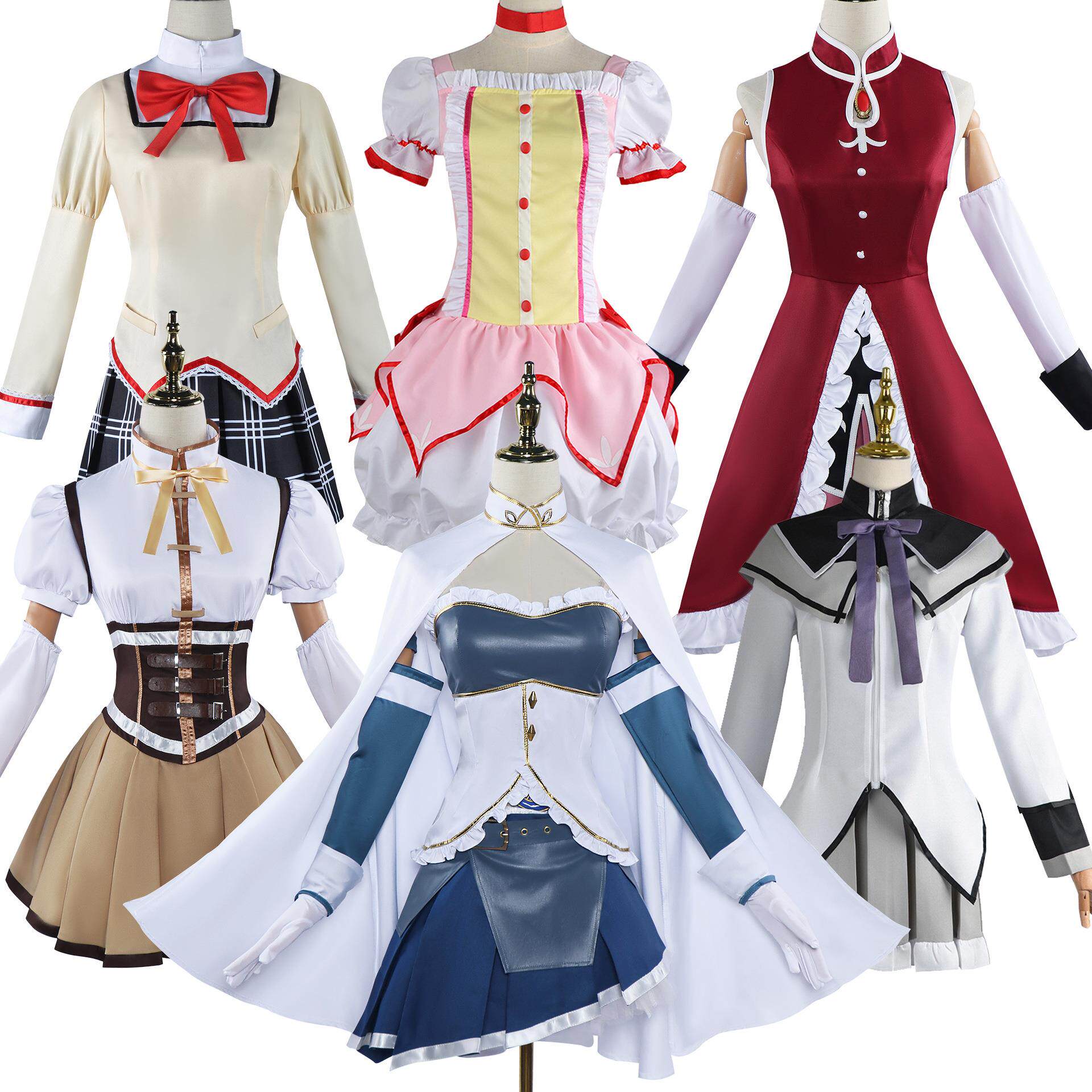 魔法少女cos小圆鹿目圆香晓美焰学院cosplay市立见泷原中学制服