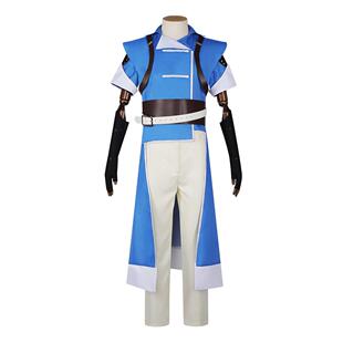 万圣节COS服动漫恶魔城夜曲里希特贝尔蒙特蓝色服装cosplay表演服